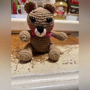 Handmade Crochet Small girl bear